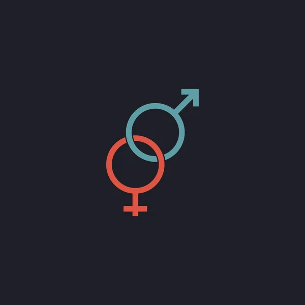 Gender dator symbol — Stock vektor