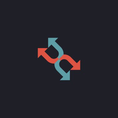 dört ok bilgisayar simgesi