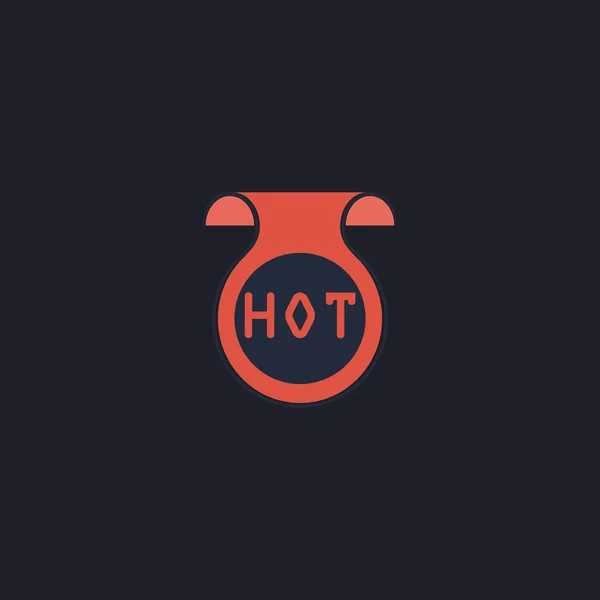 Hot computer symbol — Stock Vector
