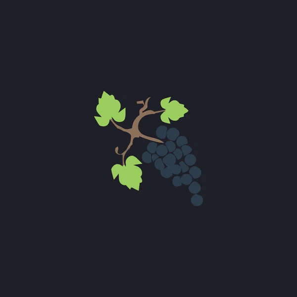 Grapes computer symbol — Stock Vector