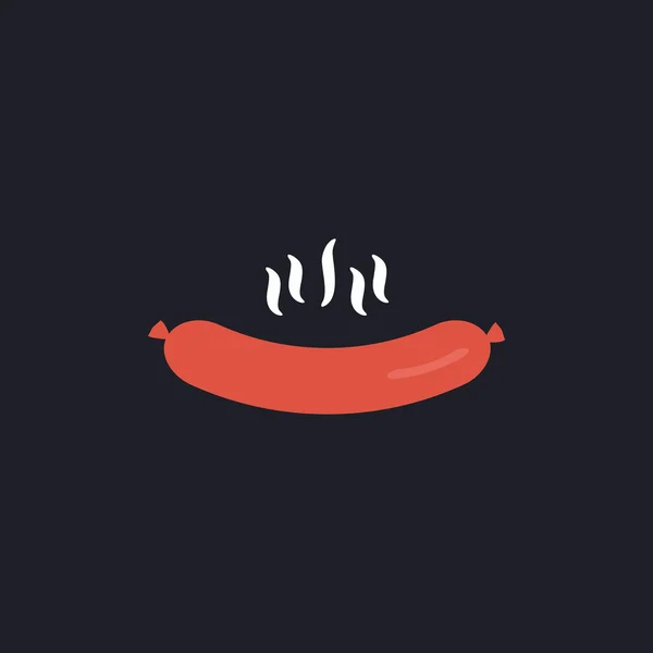 Символ компьютера Hot Sausage — стоковый вектор