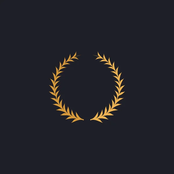 Laureate wreath computer symbol — Stock Vector