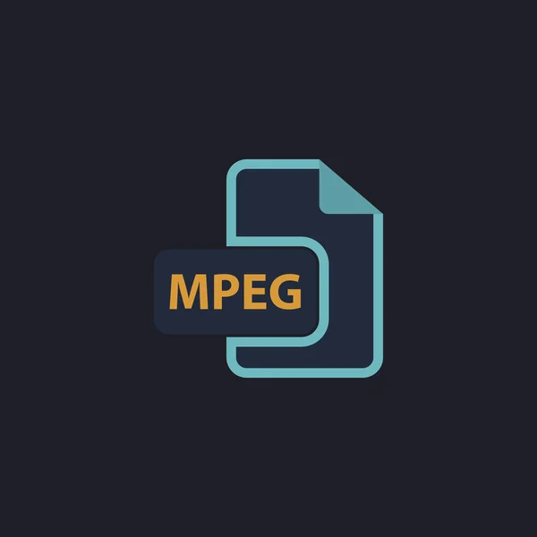 Symbol počítače MPEG — Stockový vektor