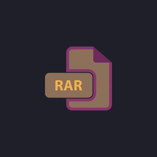 Rar コンピューター シンボル — ストックベクタ