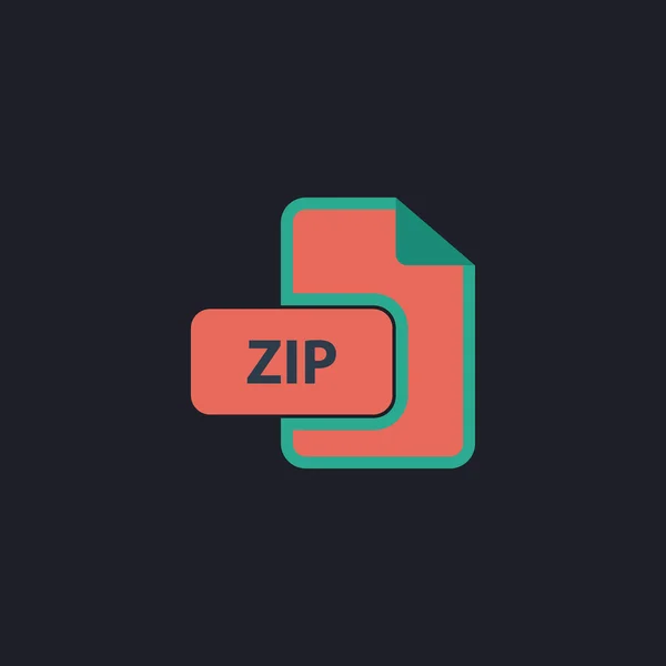 Símbolo informático ZIP — Vector de stock