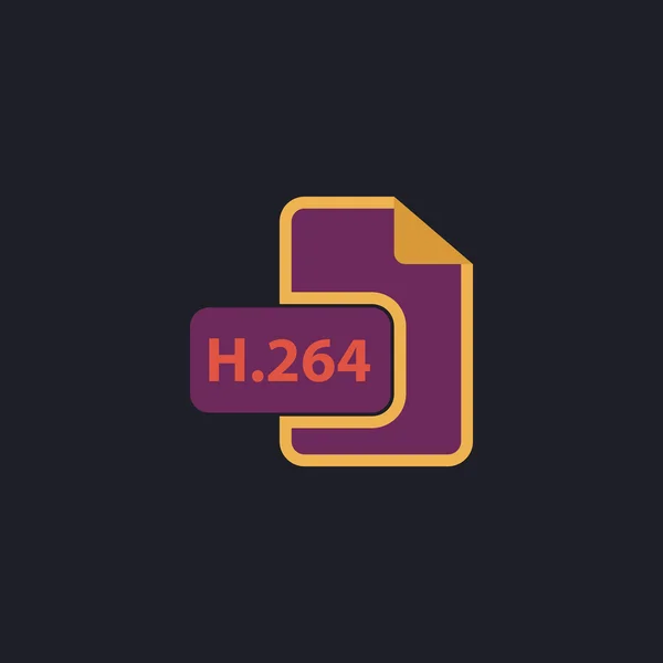 H.264 dator symbol — Stock vektor