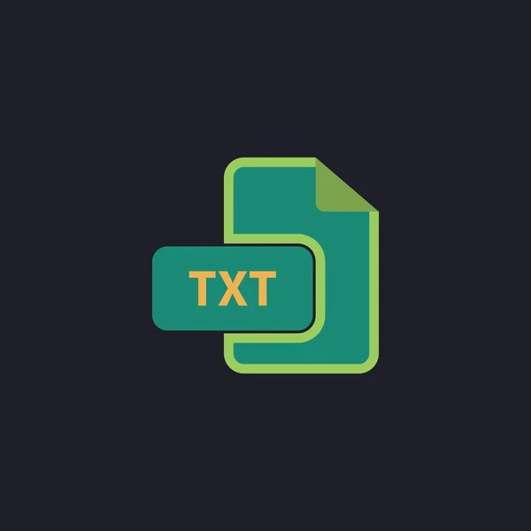 Txt-Computersymbol — Stockvektor