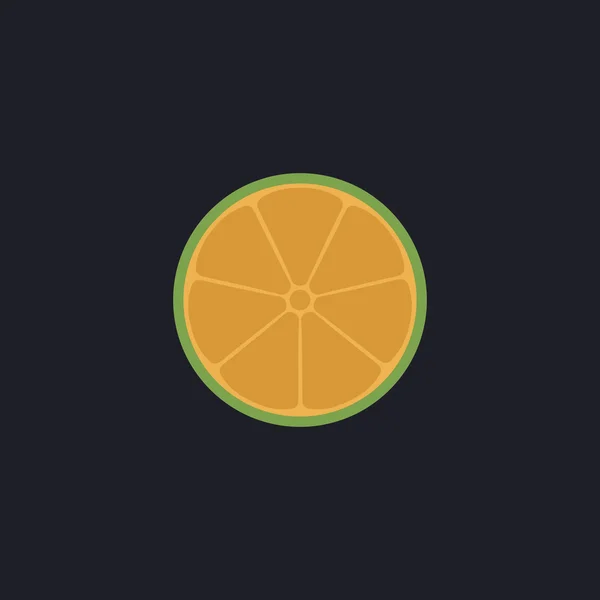 Símbolo de computador de limão — Vetor de Stock