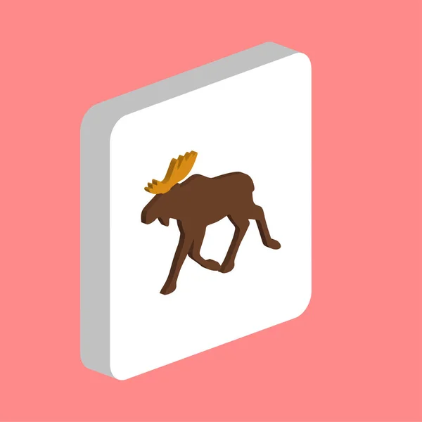 Eland Eenvoudige Vector Icoon Illustratie Symbool Ontwerp Sjabloon Voor Web — Stockvector