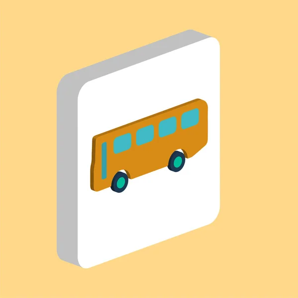 Old Bus Icono Vector Simple Plantilla Diseño Símbolo Ilustración Para — Vector de stock