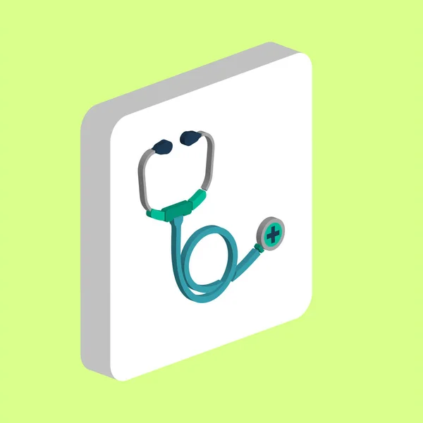 Stethoscope Simple Vector Icon Illustration Symbol Design Template Web Mobile — Stock Vector