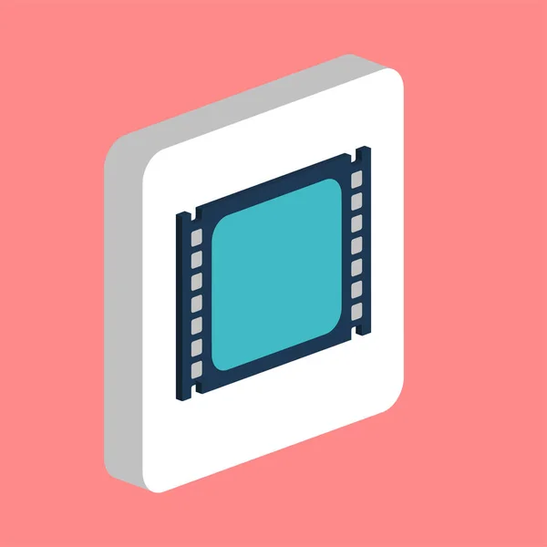 Video Player Simple Vector Icon Illustration Symbol Design Template Web — Vector de stock