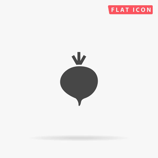 Brassica Rapa Flat Vector Icon 손으로 — 스톡 벡터