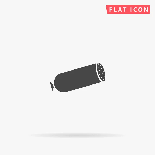 Worst Vlakke Vector Icoon Met Hand Getekend Ontwerp Illustraties — Stockvector