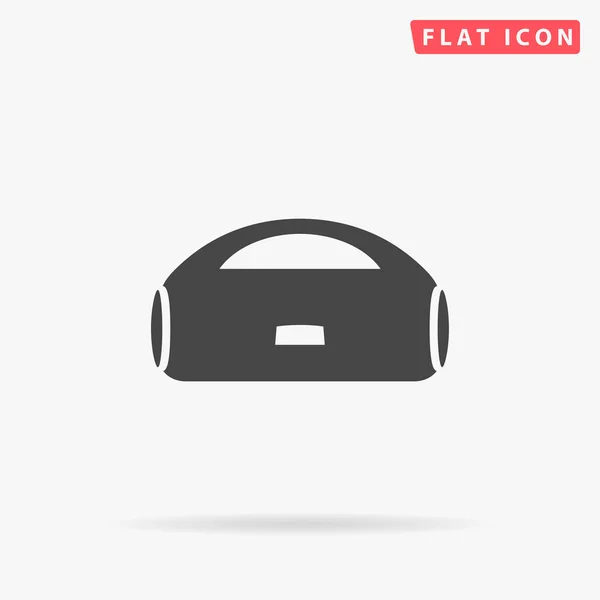 Boombox Flat Vector Icon Hand Drawn Style Design Illustrations — Stock Vector