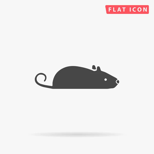 Maus Flaches Vektorsymbol Handgezeichnete Design Illustrationen — Stockvektor