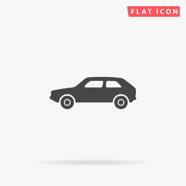 Hatchback Car Flat Vector Icon Hand Drawn Style Design Illustrations — Stock Vector