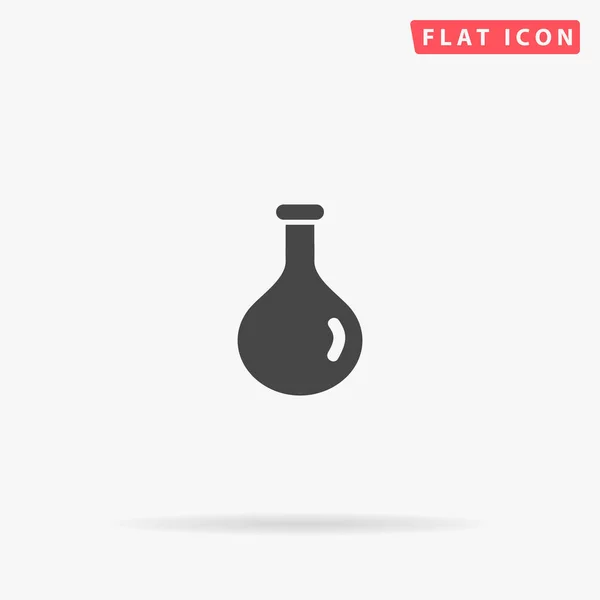 Gezondheid Magische Mana Drankje Fles Flacon Platte Vector Pictogram Met — Stockvector