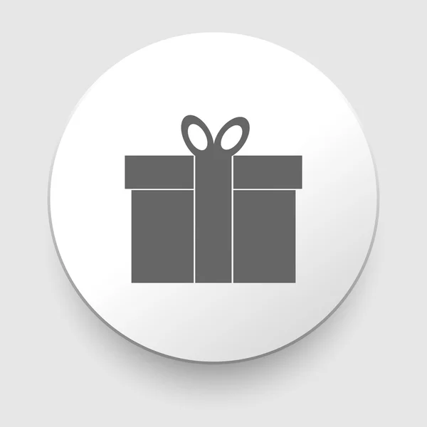 Coffret cadeau - icône vectorielle — Image vectorielle