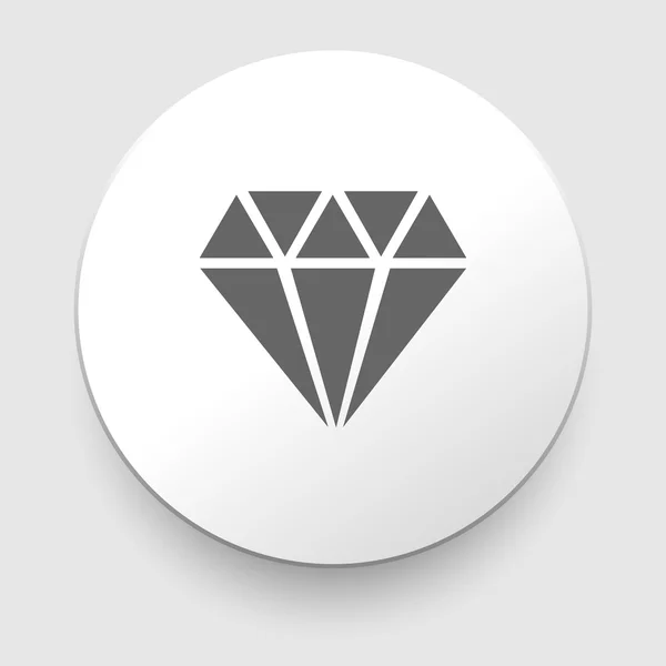 Icono vector diamante — Archivo Imágenes Vectoriales