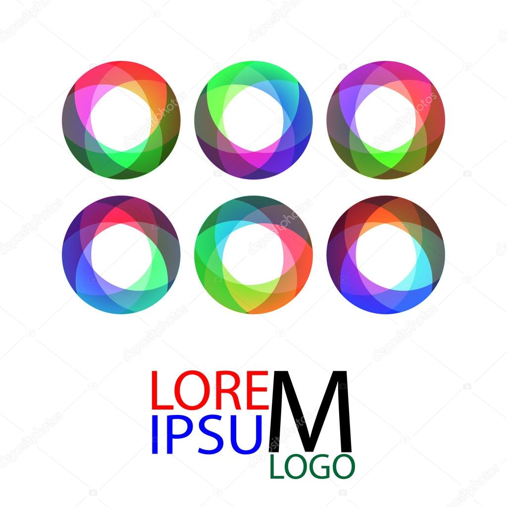 Set of abstract Infinite loop logo template.