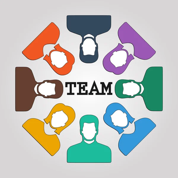 Abstract team design di sfondo persone . — Vettoriale Stock