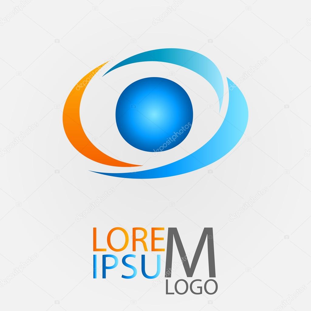 Circle logo for your company. Vector illustration. EPS10