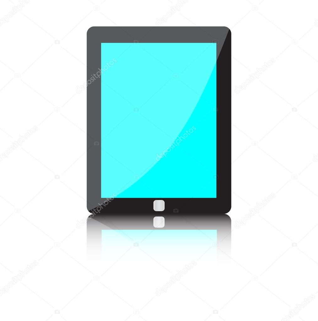 Illustration of modern technology device - computer tablet