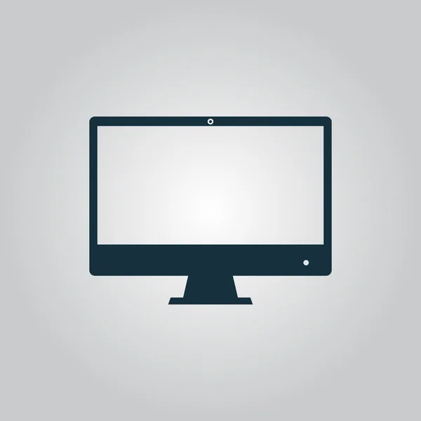 Icono de pantalla del ordenador. Simbol de monitor — Vector de stock