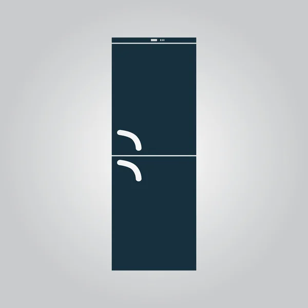 Піктограма холодильника, знак і кнопка — стоковий вектор