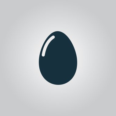 Vector egg icon. Eps10. Easy to edit clipart
