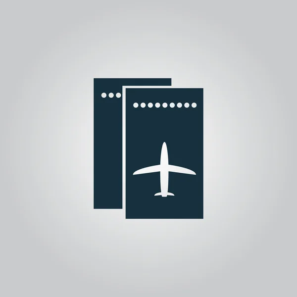 Flugticket — Stockvektor