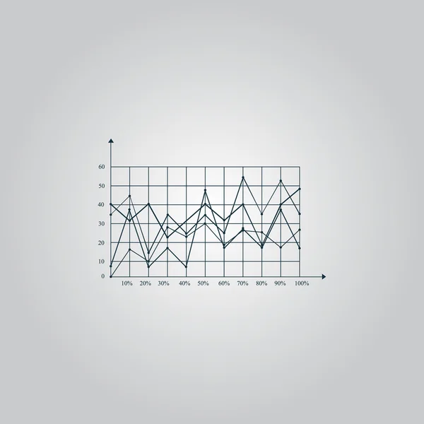 Chart Icon — Stock Vector