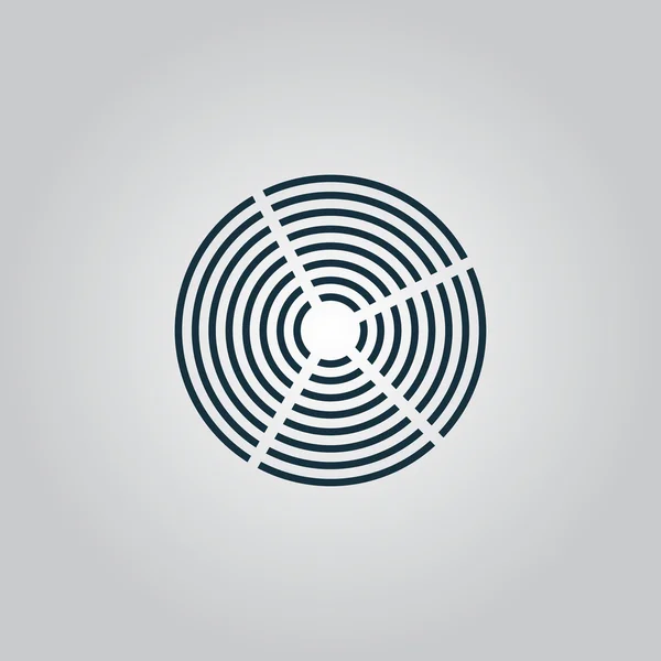 Icône crop circles — Image vectorielle