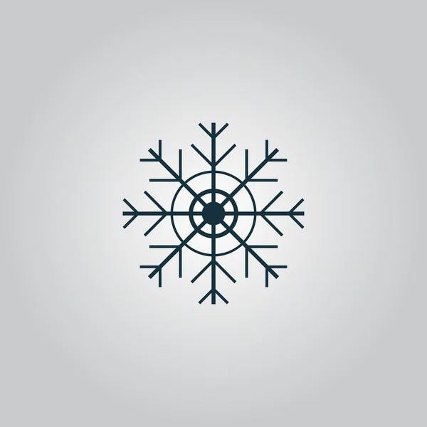 Snowflake flat icon. Vector illustration EPS. — Stock Vector