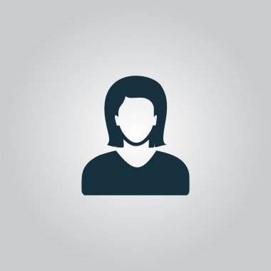 Kadın avatar profil resmi - vektör