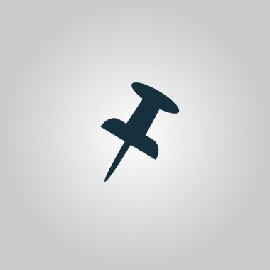 PIN izole simgesi itmek