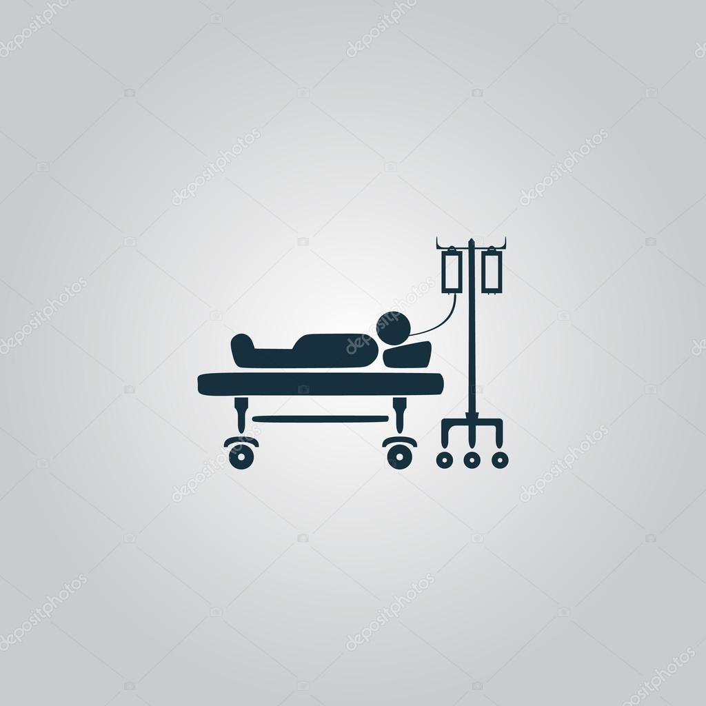 Illustration of Life icons, hospitalized