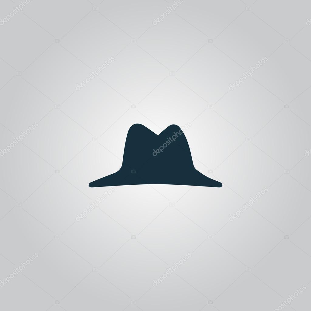 Mens hat vector icon
