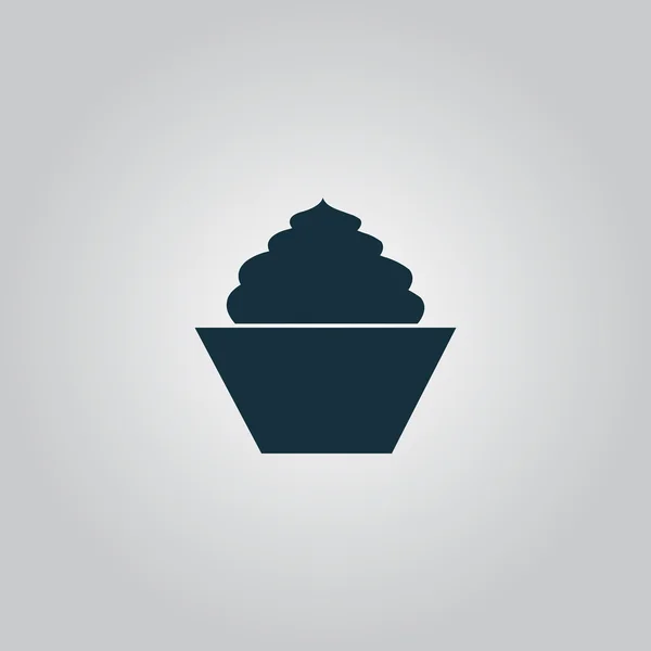 Cupcake, Web-Symbol. Vektordesign — Stockvektor