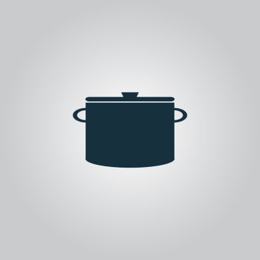 kitchen icon of pan clipart