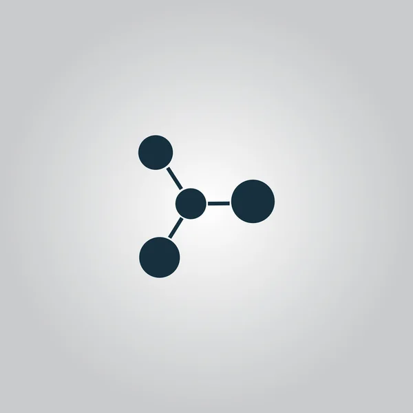 Icono de vector molecular — Vector de stock