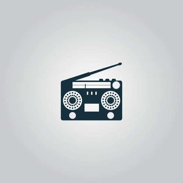 Classic 80s boombox — Stock Vector