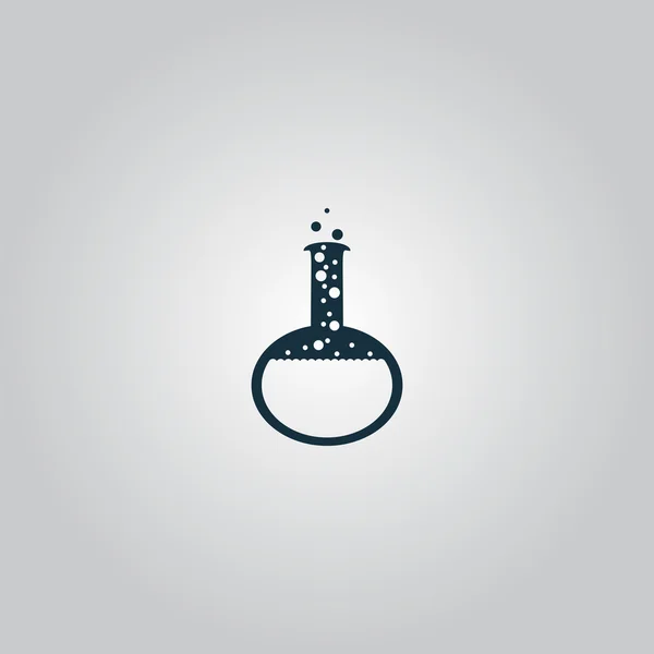 Kemi-ikonen. Lampa symbol med droppar — Stock vektor