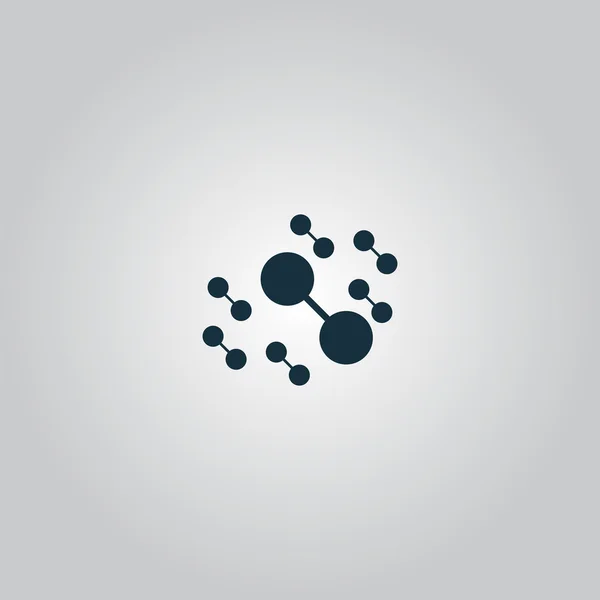 Icone dell'atomo molecolare — Vettoriale Stock