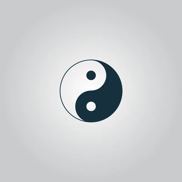 Ying Yang symbol för harmoni och balans — Stock vektor