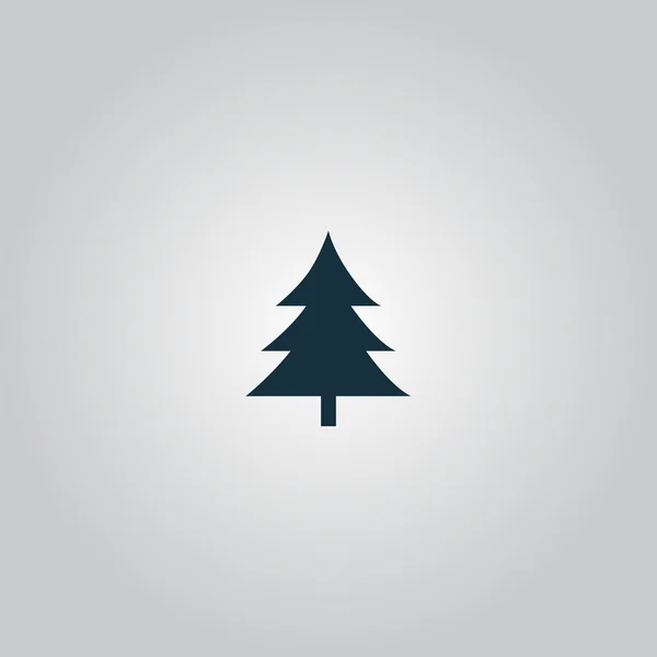 Abeto, icono del árbol de Navidad — Vector de stock