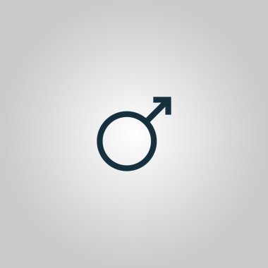 erkek işareti simgesi.