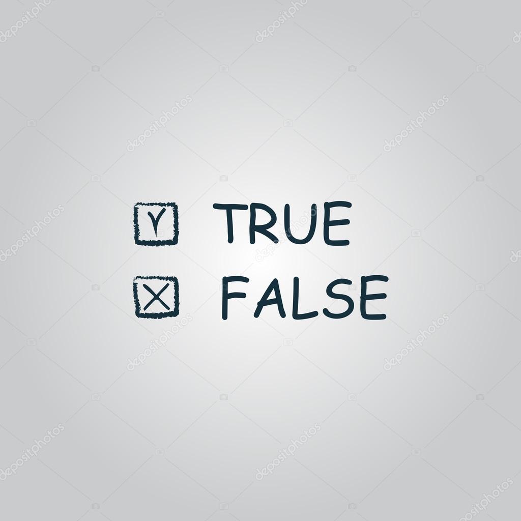True and False icon