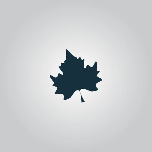 Maple leaf siluett — Stock vektor